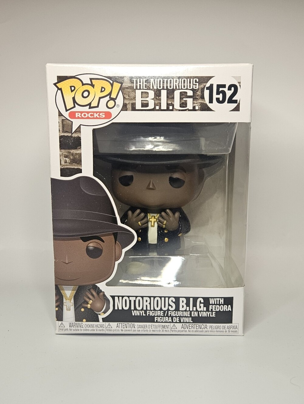 Funko Pop! Rocks The Notorious B.I.G. with Fedora Vinyl Figure #152 w Protector